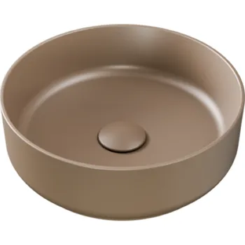 Umyvadlo Besco Clea Cera-Line 34,5 umyvadlo na desku, mokka