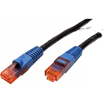 Síťový kabel Patchcord Goobay U/UTP 6 RJ45 / RJ45 50 m černý