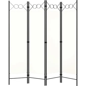 Paraván Paraván 4dílný, bílý, 160 x 180 cm