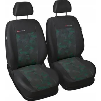 Moto bunda Potah na přední sedadla Auto-dekor polyester, velur šedá, zelená univerzální
