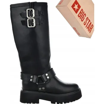 Dámské kozačky Dámské kožené boty BIG STAR OO274A180 - 41