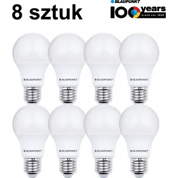 Žárovka LED žárovka Blaupunkt, neutrální bílá, patice E27, A60, 9W, 900lm, 4000K, 8 kusů