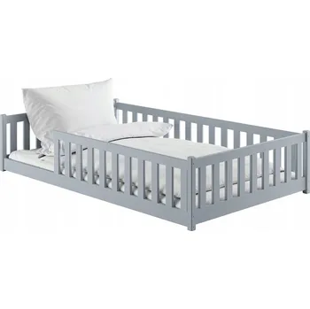 Dětská postel OTIS 120x200 šedá postel Montessori podlahová dětská Lano Meble