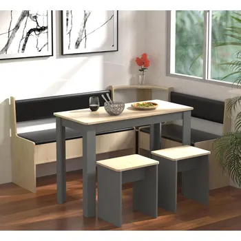 VCM Jídelní sestava Esal Maxi, antracitová 487829