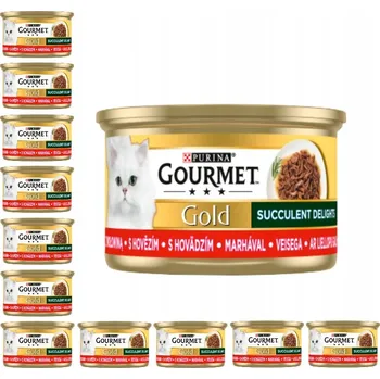 Krmivo pro kočku Gourmet Gold Purina mokré krmivo pro kočky pěna s hovězím masem 85g