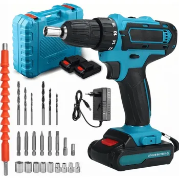 Vrtačka AKUMULÁTOROVÝ ŠROUBOVÁK 21V 42NM 2X BATERIE 2000 MAH PONOSEU VÝKONNÝ