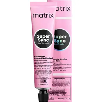 Barva na vlasy Matrix Super Sync Pre-bonded alkalický toner bez amoniaku 6A 90 ml