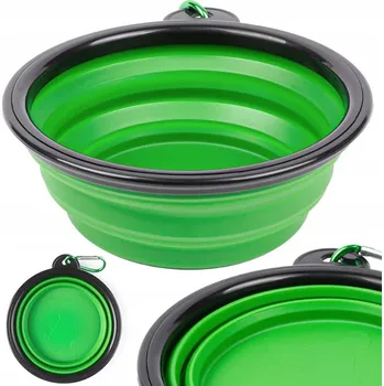 Miska pro psa Skládací (cestovní) silikonová miska pro psy a kočky, vícebarevná, 0,35 l