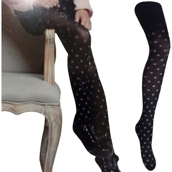 Dámské punčochy YO/WOLA PUNČOCHÁČE MICROFIBRA 60DEN BROKÁT DEN TEČEK 152/158 X36