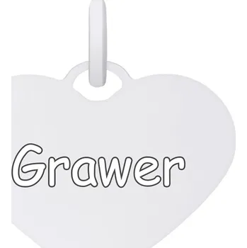 Přívěsek Stříbrný Dámský Přívěsek Hladké Srdce + Gravírování Stříbro 925 Přívěsek Jako Dárek