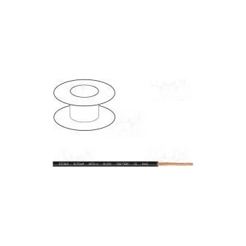 elektrický kabel Vodič BiTOne lanko Cu 16mm2 černá PVC 450/750V 100m Třída 5