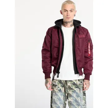Pánské oblečení Bunda Alpha Industries MA-1 D-Tec Dark Cherry XL