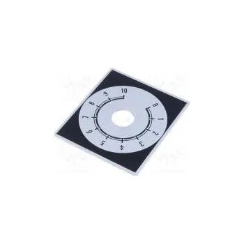 Stupnice Rozsah 0 ÷ 10 48x42mm Øotv 10mm Mat hliník