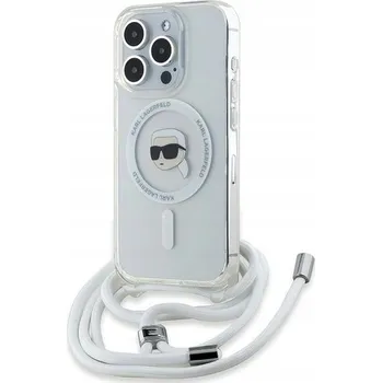 Pouzdro na mobilní telefon Zadní Kryt Karl Lagerfeld pro Apple iPhone 15 Pro stříbrný