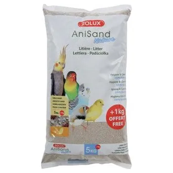 Pro ptáka Podestýlka - písek hnědý s vůní anýzu AniSand Nature 5+1kg Zolux