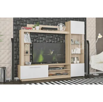 Obývací stěna Obývací stěna EROS, dub sonoma/bílá