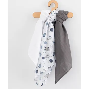 látková plena Mušelínová plena New Baby 60x80 cm 3 ks KLUK