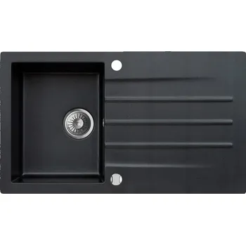 Granitový dřez Jednokomorový granitový dřez Moderno Annie černý