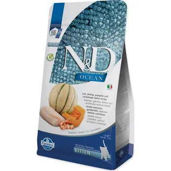 Krmivo pro kočku Krmivo N&D Kitten Ocean Cod, Shrimp, Pumpkin & Cantaloupe Melon 1,5kg