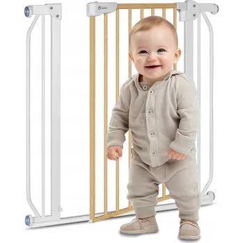 Dětská zábrana Zábrana na dveře, schody Lionelo šroubovací, rozpěrná bílá