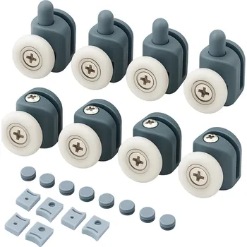 Elektrický lapač Kolečka pro posuvné dveře sprchových koutů – 8 ks