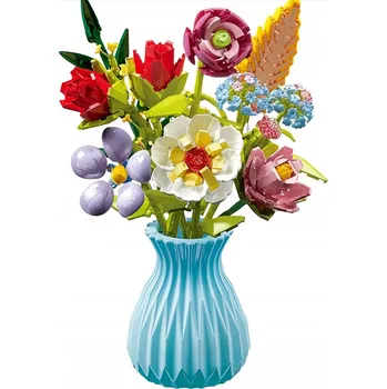 ostatní stavebnice Stavební Stavebnice BAREVNÉ KVĚTINY ve váze 724 dílů 109-7