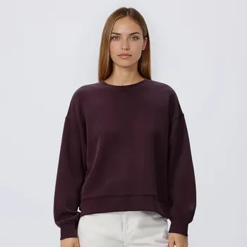 Dámská mikina Reserved - Mikina s modalem - tmavě fialová - 690GA-49X - 690GA-49X-XS