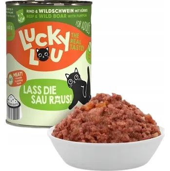Krmivo pro kočku Lucky Lou Lifestage Adult Hovězí a zvěřina 400g