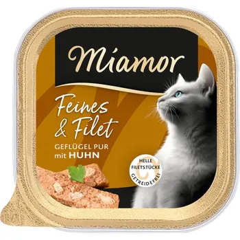 Krmivo pro kočku 16×100g Miamor Feines & Filet drůbeží s kuřecím vlhké krmivo pro kočky
