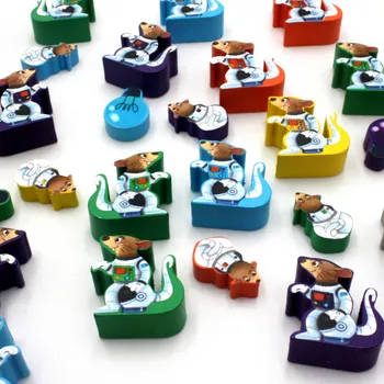 Příslušenství k deskovým hrám MeepleStickers Samolepky pro First Rat