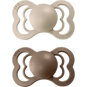 dudlíky BIBS Supreme dudlík z přírodního kaučuku 2ks - velikost 2 Barva: Vanilla/ Dark Oak