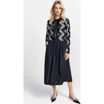 Dámská vesta Bunda Rich & Royal Schwarz/ Weiß 507987 S