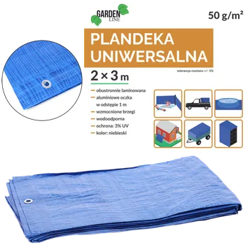 Krycí plachta PLACHTA 2 x 3 M (+/- 5%) 50GSM 3%UV MODRÁ *4072