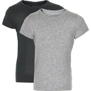 Kojenecká souprava Minymo - Triko s krátkým rukávem 2ks - Anthacite Black Velikost:: 80