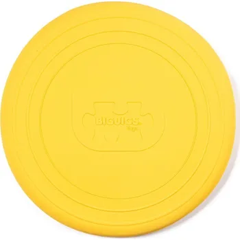 Výuková hračka Bigjigs Toys Frisbee žluté Honey