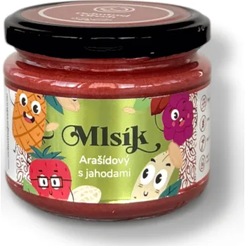 Mlsík krém arašídový s jahodami