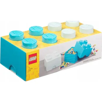 Dětsný nábytek LEGO Úložný box 4 25 x 25 x 18 cm 2 ks modrý/světle modrý