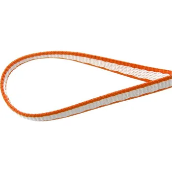 smyčka VI.6+ Lezecká smyčka 10mm 80cm Dyneema 80cm BÍLÁ|ORANŽOVÁ