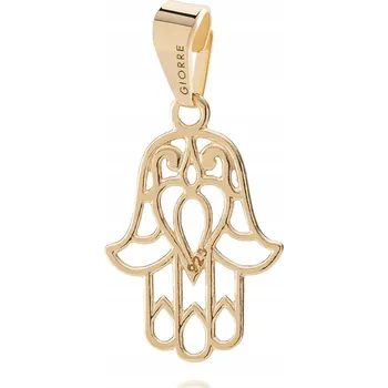 Přívěsek Zlatý přívěsek charms beads ruka Hamsa Fatimy, stříbro 925
