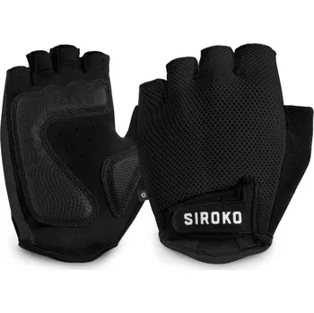 Cyklistické rukavice SIROKO Cyklistické rukavice Aero Black 2XS ČERNÁ