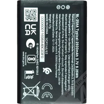 Baterie pro mobilní telefon HMD BL-25AA originální baterie pro HMD 130 Music, HMD 150 Music