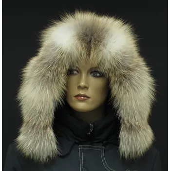 Špongr Kožešinový lem na kapuci z goldplatinové lišky - 7080