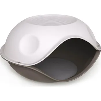 Pelíšek pro kočku Jeskyně s polštářem, mix barev (VÝPRODEJ)