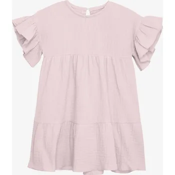 Dívčí šaty HUTTELiHUT - Mušelínové šaty - Růžové Varianta:: 86