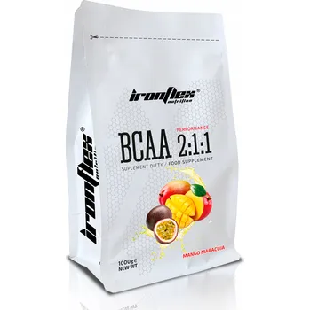 Aminokyselina IRONFLEX BCAA 2:1:1 1000g SILNÉ AMINOKYSELINY 1kg AMINO REGENERACE SVALY