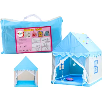 Dětský stan Dětský přenosný skládací stan na hraní Blue