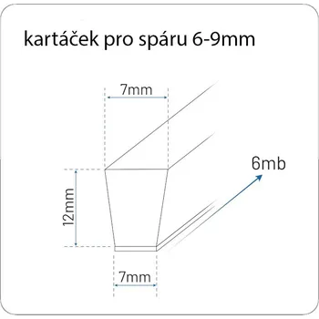 Těsnění do okna a dveří Samolepicí těsnící kartáčky 3M pro posuvné dveře a okna hnědé a šedé Varianta: 7x12mm šedý 6m