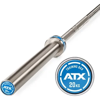 Tyč činky Olympijská osa ATX Training Bar 2200/50 mm, 20 kg - chrom