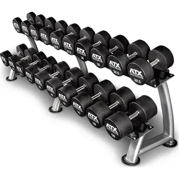 Tyč činky Sada jednoručních činek ATX LINE, urethan 5-40 kg - 15 párů