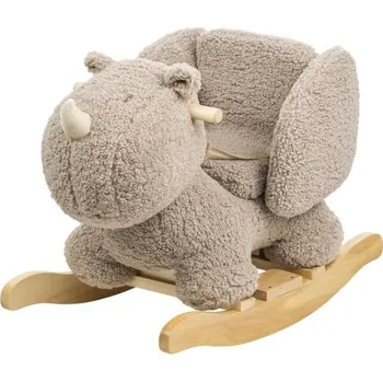 Houpací kůň NATTOU Houpačka Teddy plyš nosorožec taupe 10m+